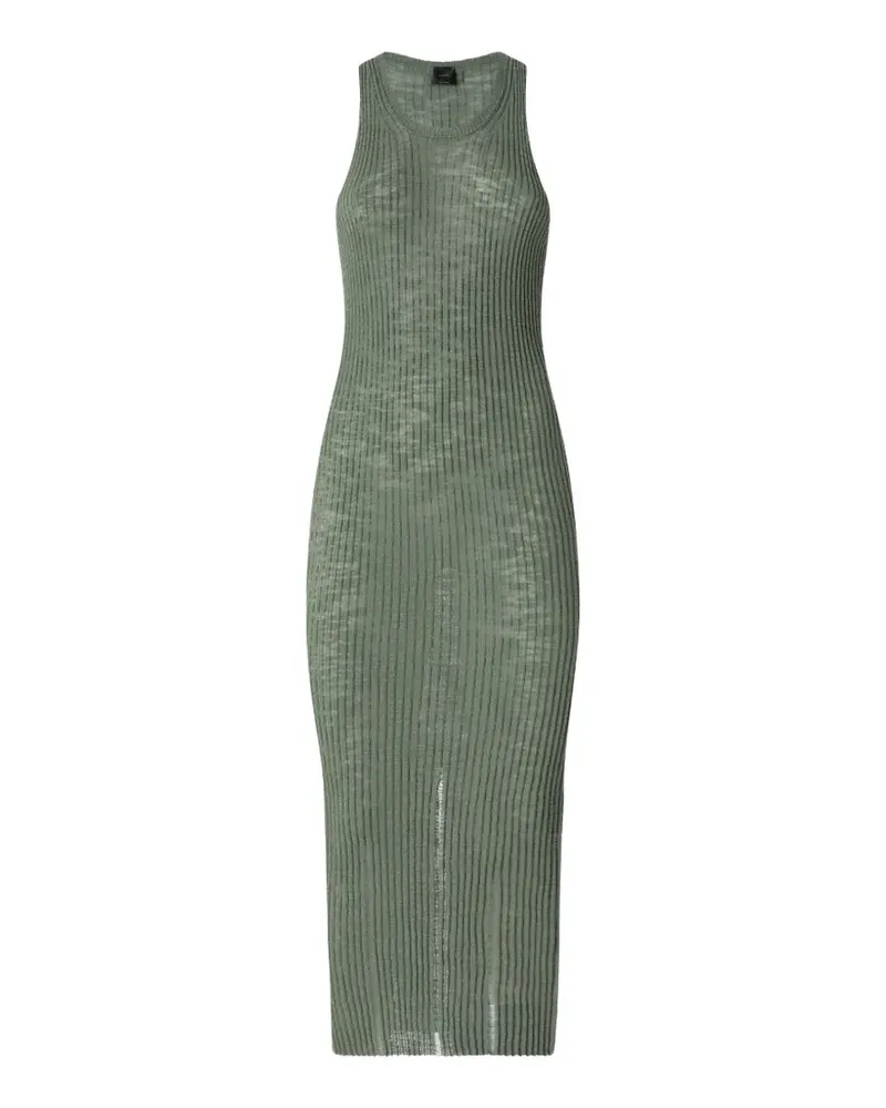 Pinko Geripptes Kleid ohne Ärmel - Grün Grün
