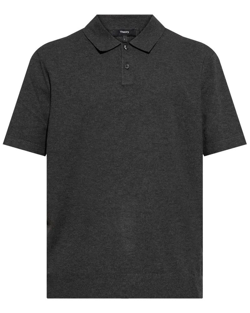 Theory Kurzärmeliges Poloshirt - Grau Grau