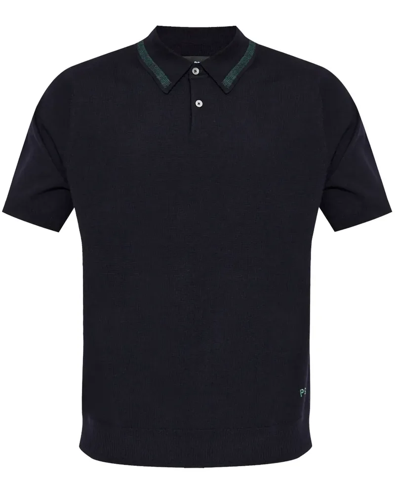 Paul Smith Poloshirt aus Merinowolle - Blau Blau