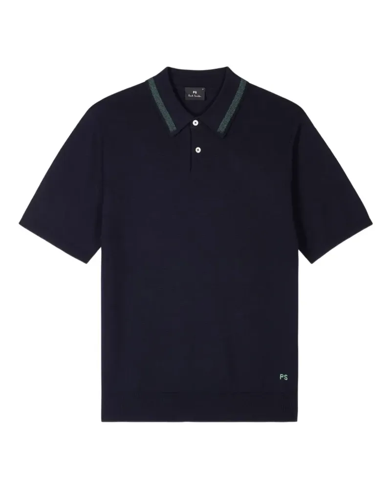 Paul Smith Poloshirt aus Merinowolle - Blau Blau