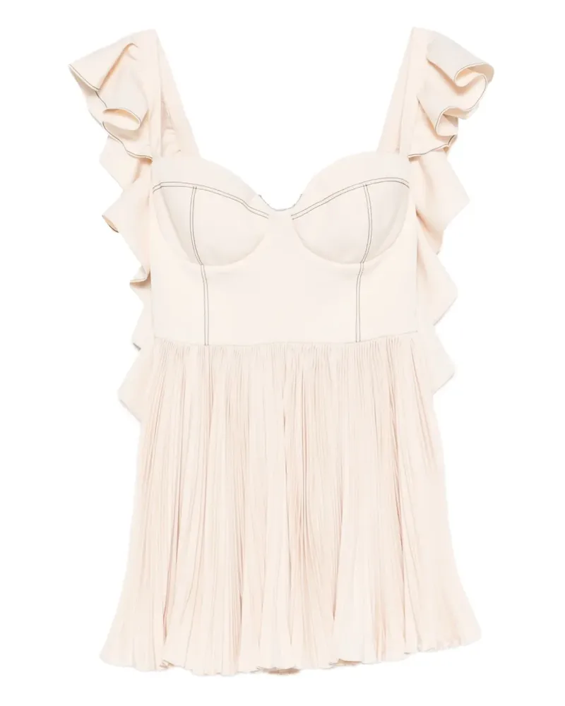 Parlor Kleid mit Volants - Nude Nude