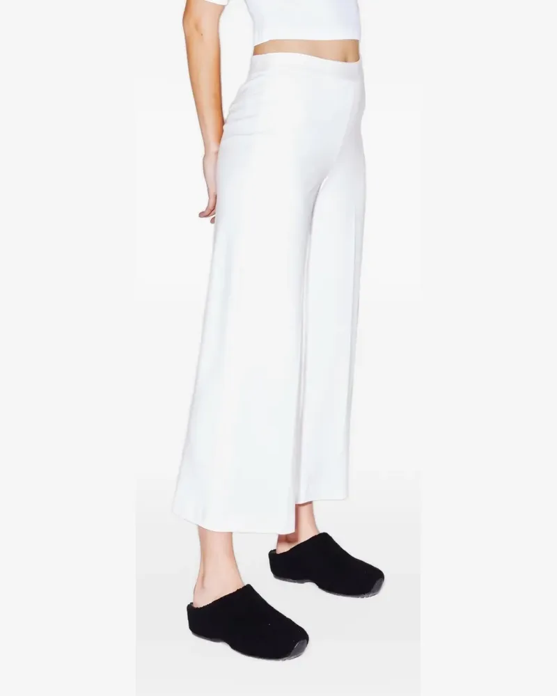 Rosetta Getty Weite Cropped-Hose - Weiß Weiß