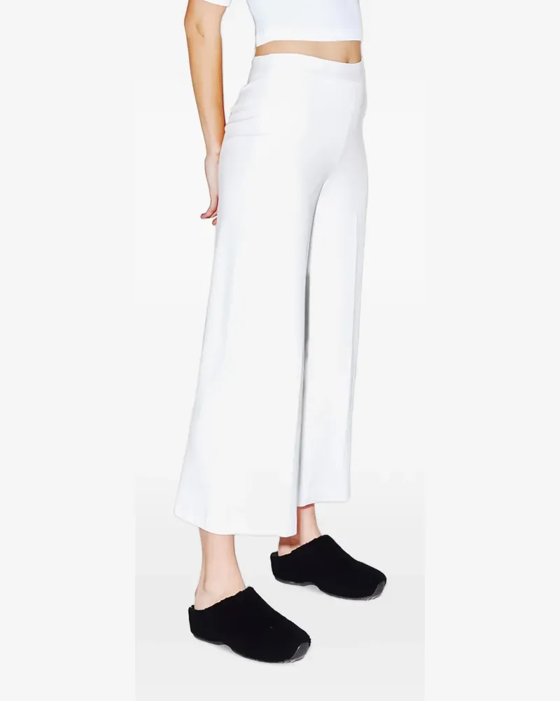 Rosetta Getty cropped wide-leg trousers - Weiß Weiß