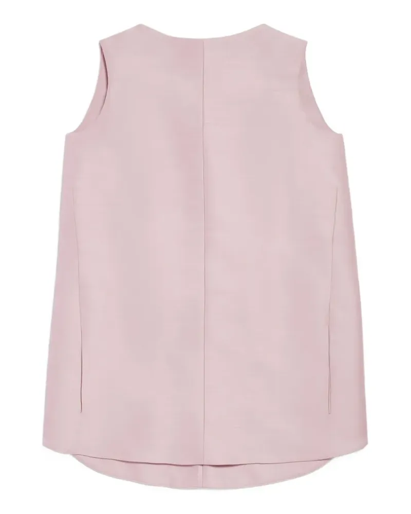 Balenciaga Ärmelloses Minikleid mit abgerundetem Saum - Rosa Rosa