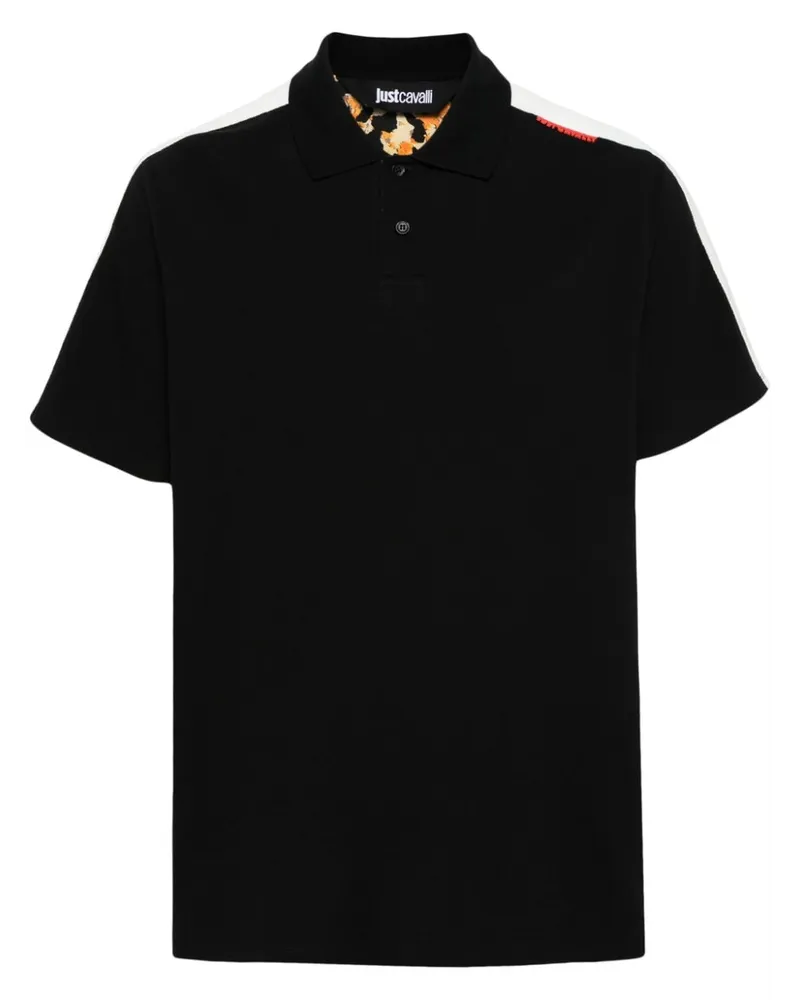 Just Cavalli Poloshirt mit Logo Schwarz