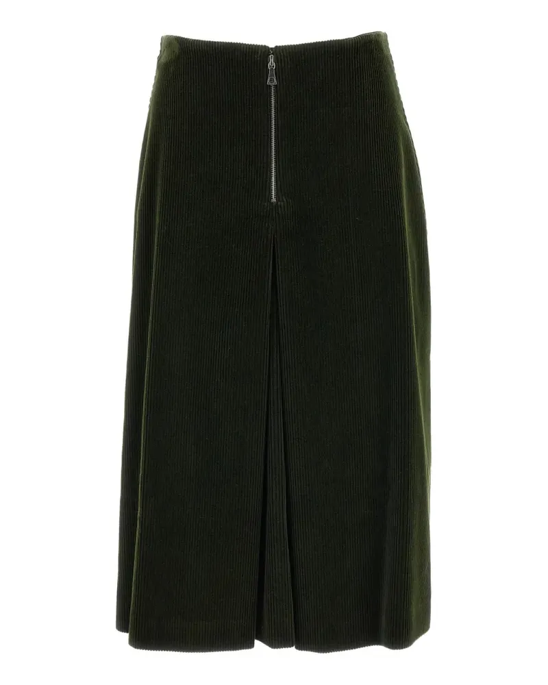 Rier corduroy pleated midi skirt - Grün Grün