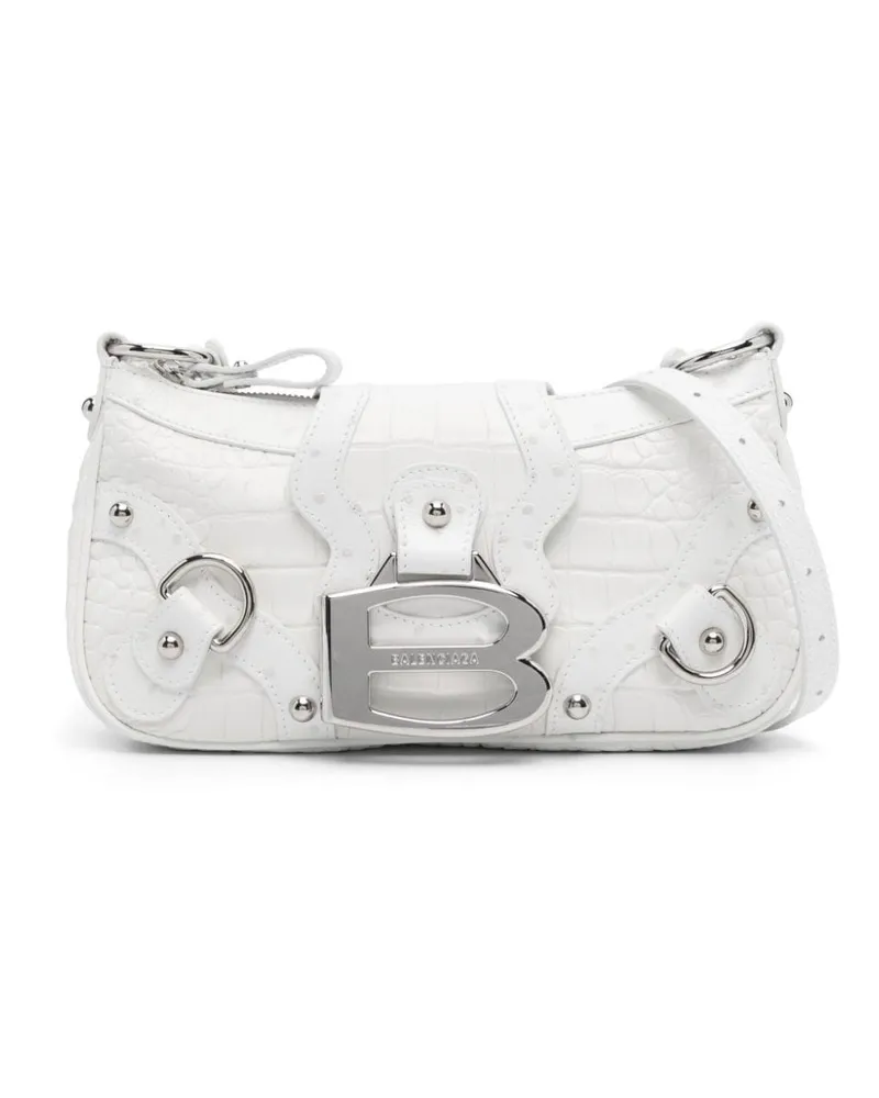 Balenciaga Kleine Essex Schultertasche - Weiß Weiß
