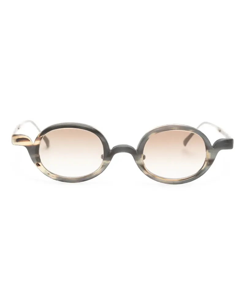 RIGARDS Sonnenbrille mit ovalem Gestell - Silber Silber