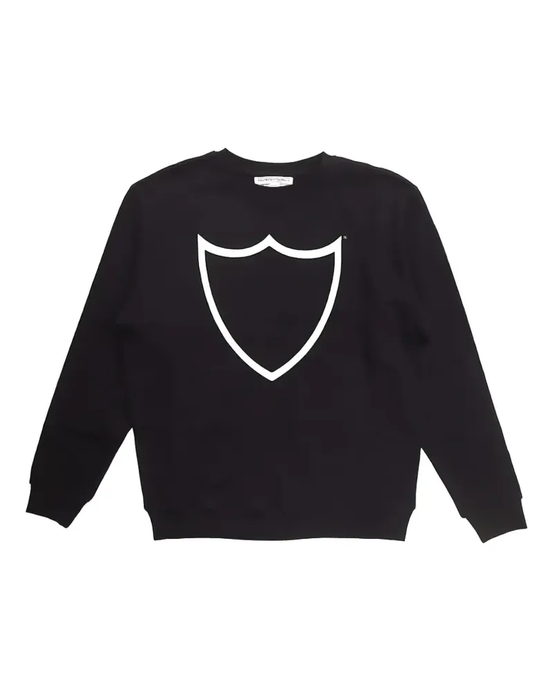 HTC Hollywood Trading Company Shield logo-print sweater - Schwarz Schwarz