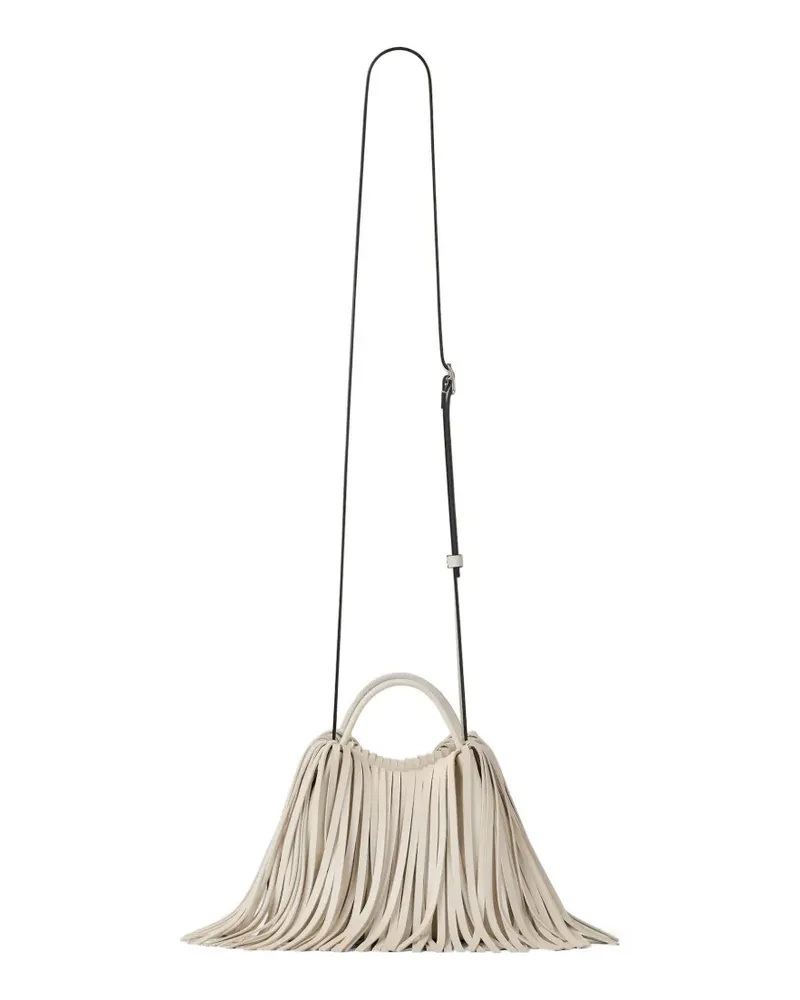 Givenchy Nano Facet Beuteltasche mit Fransen - Nude Nude