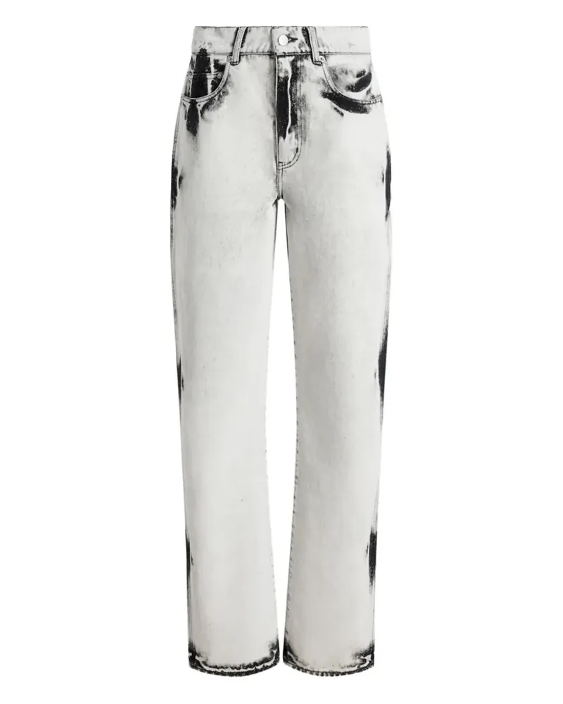 Proenza Schouler Gerade Jeans mit Bleach-Effekt - Weiß Weiß