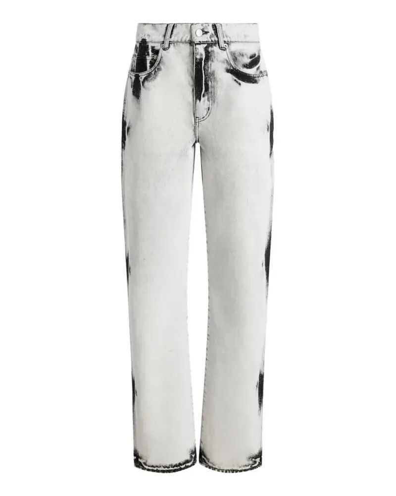 Proenza Schouler Gerade Jeans mit Bleach-Effekt - Weiß Weiß