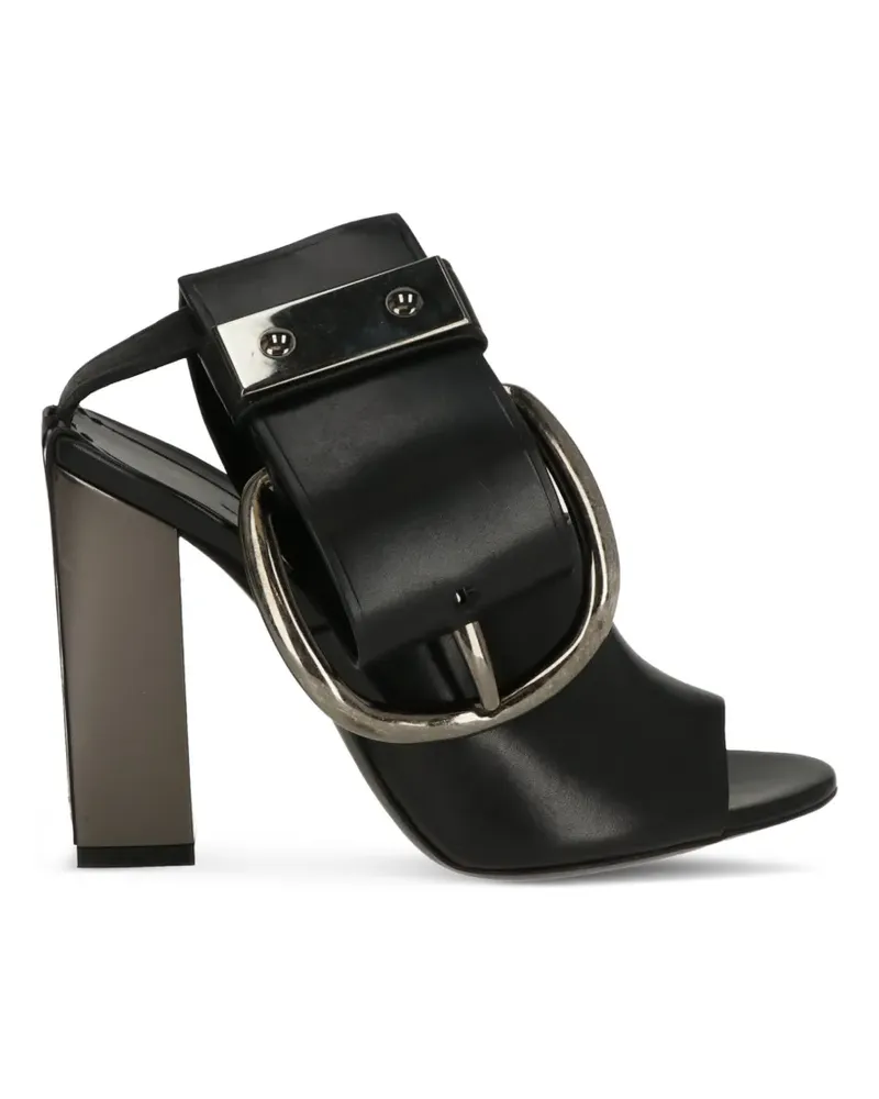 Tom Ford buckle-detail leather sandals - Schwarz Schwarz