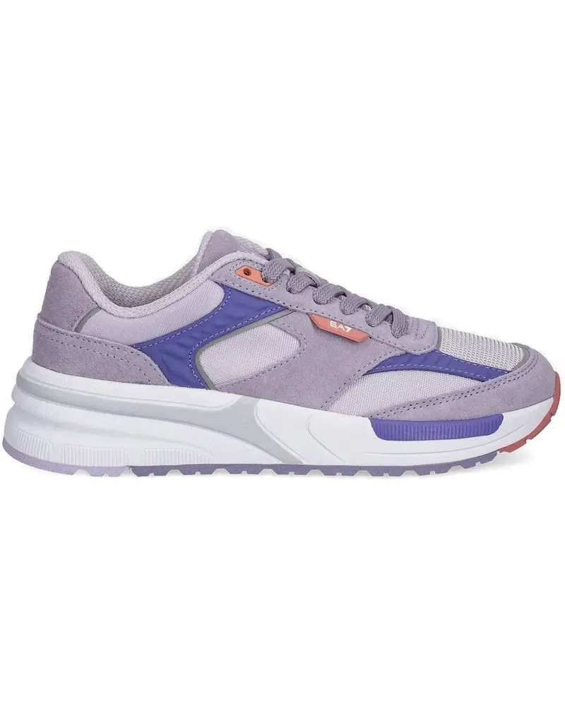 EA7 Sneakers mit Wildledereinsätzen - Violett Violett