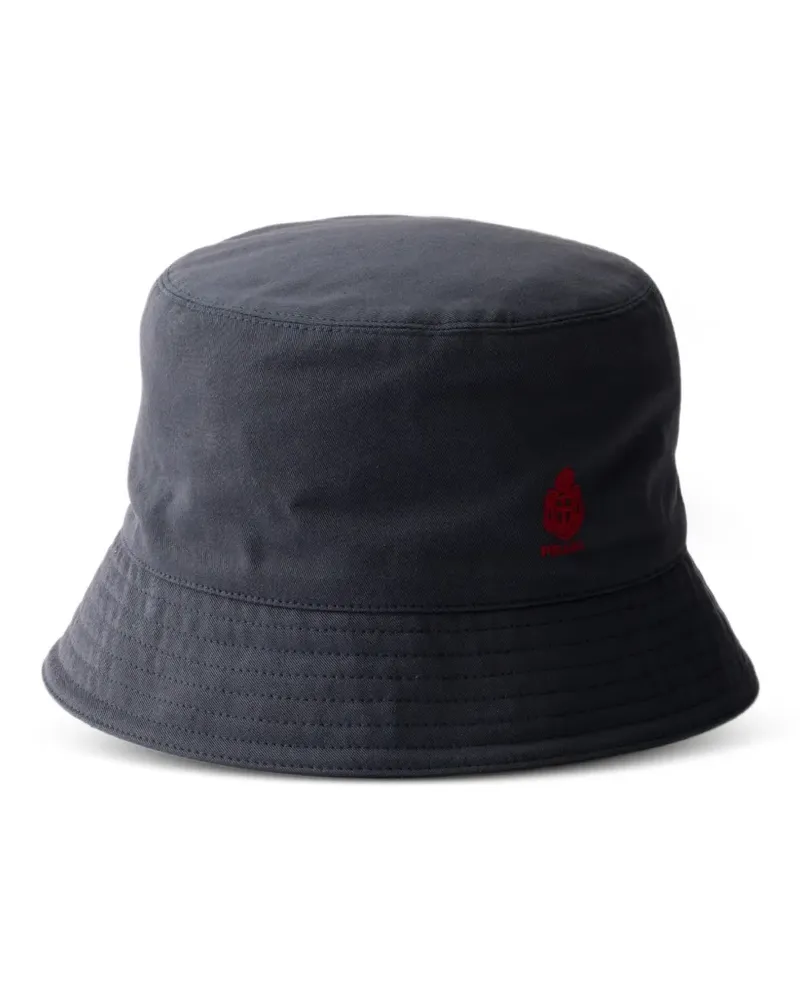 Prada Gabardine Fischerhut - Blau Blau