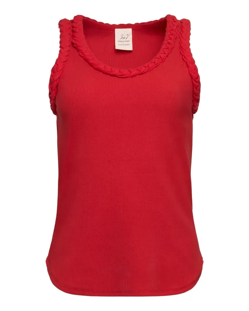 Cinq à Sept braided tank top - Rot Rot