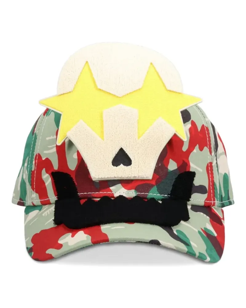 Walter van Beirendonck Baseballkappe mit Camouflagemuster - Grün Grün