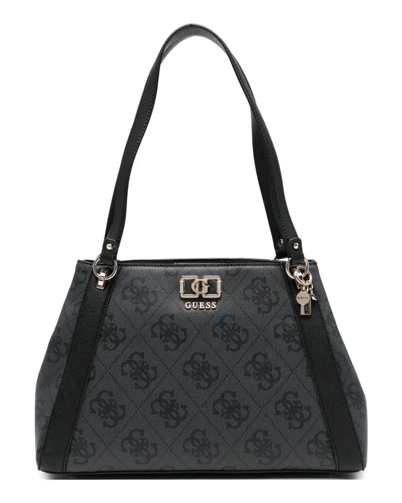 Guess Karnilla Tote Bag mit Logo-Anhänger - Grau Grau