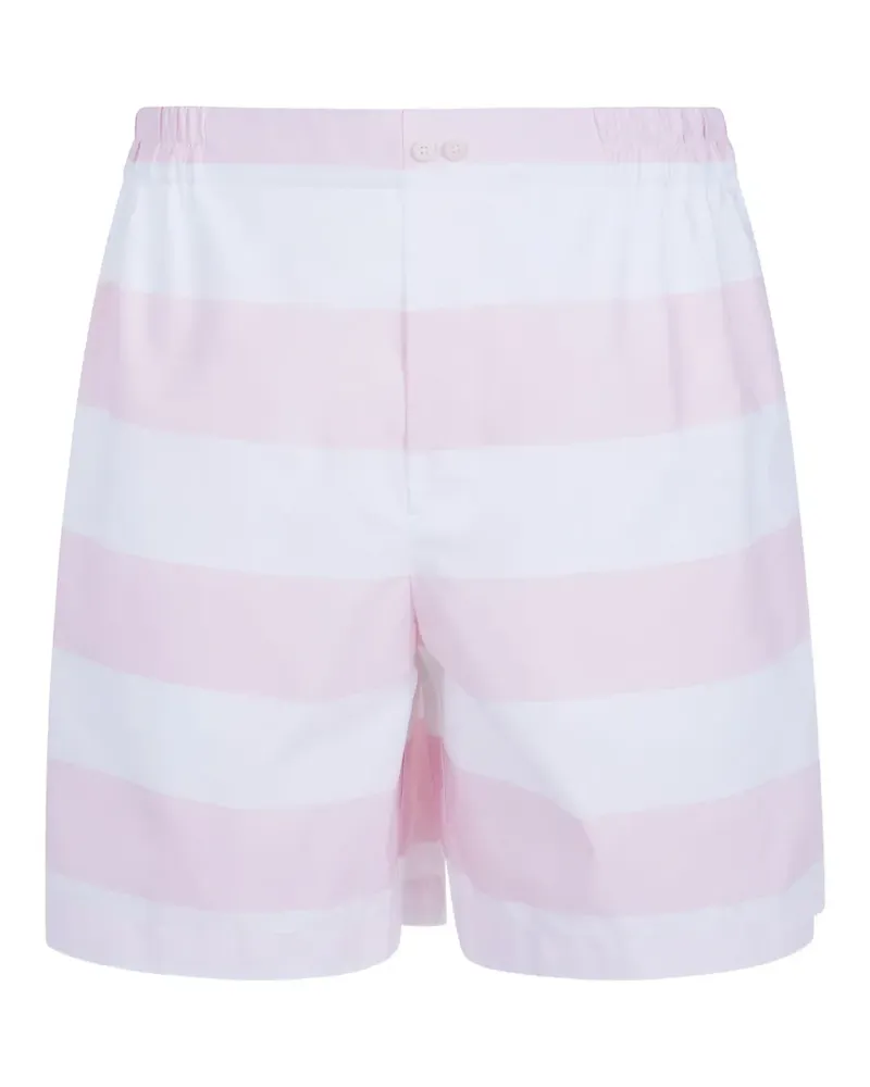 Jacquemus Gestreifte Shorts - Weiß Weiß