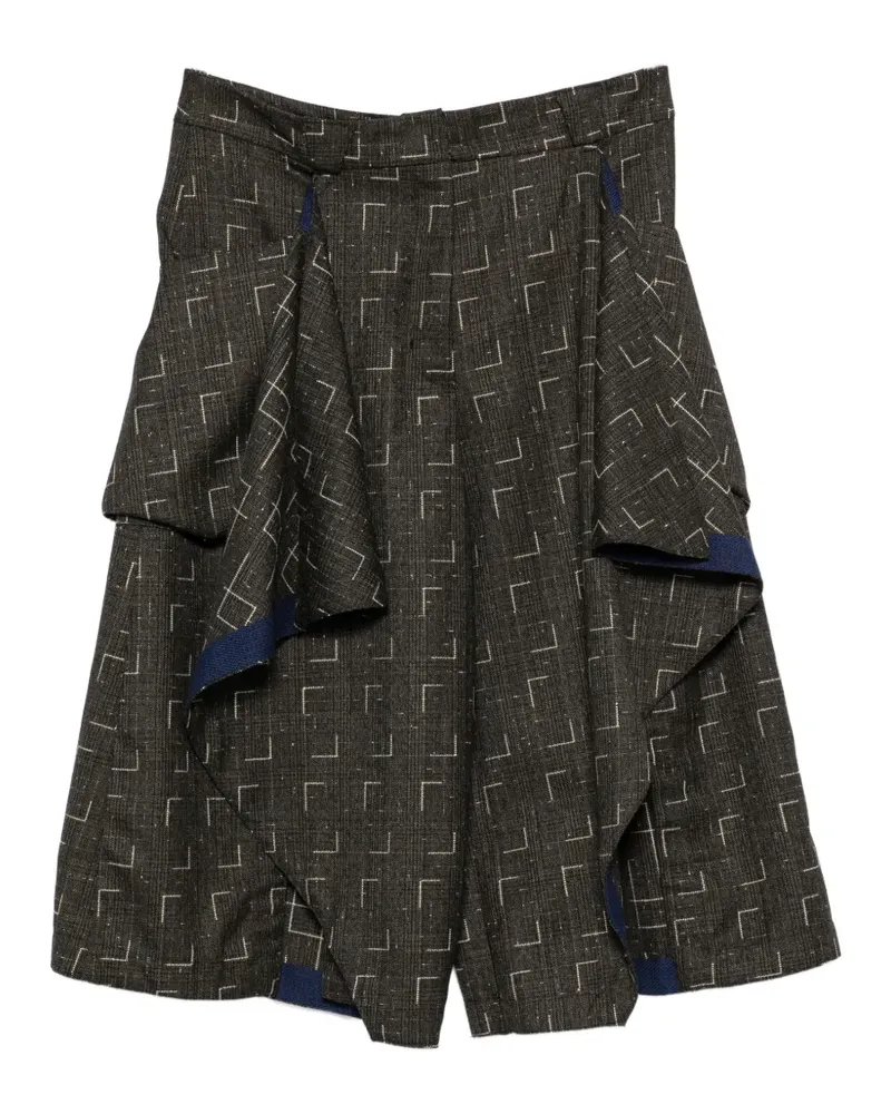 KIKO KOSTADINOV Hose mit geometrischem Print - Grau Grau