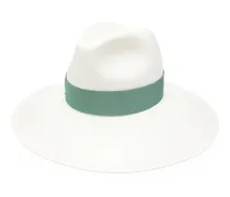 Sophie Strohhut mit Schleife - Weiß