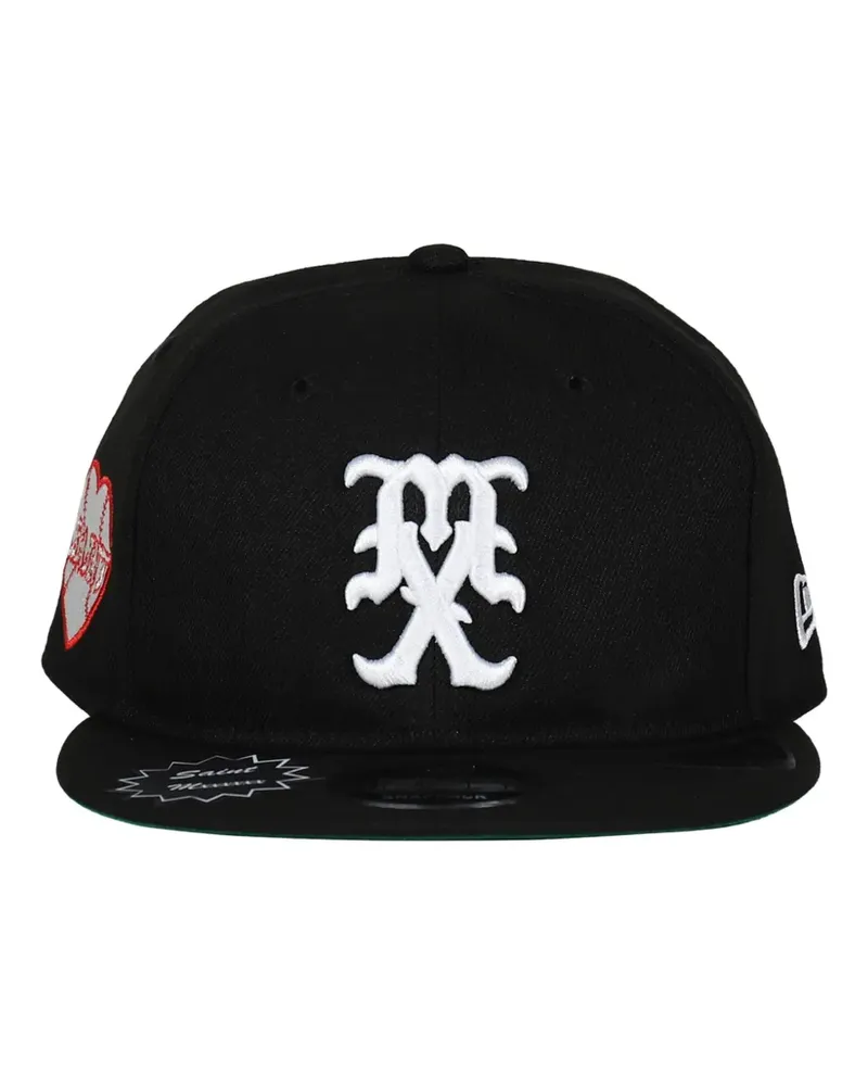 SAINT MXXXXXX Baseballkappe mit Stickerei - Schwarz Schwarz