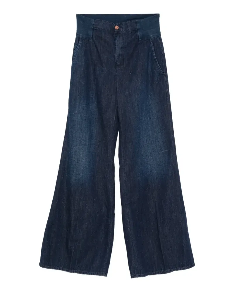 European Culture elasticated-waist jeans - Blau Blau