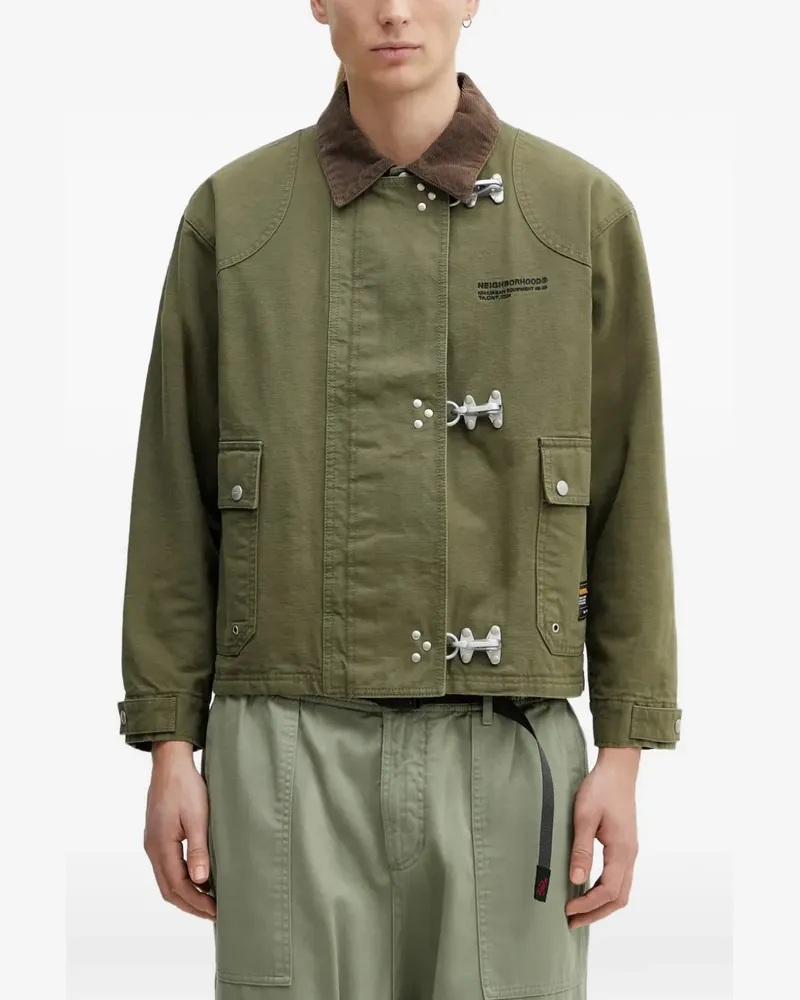 Neighborhood corduroy-collar bomber jacket - Grün Grün
