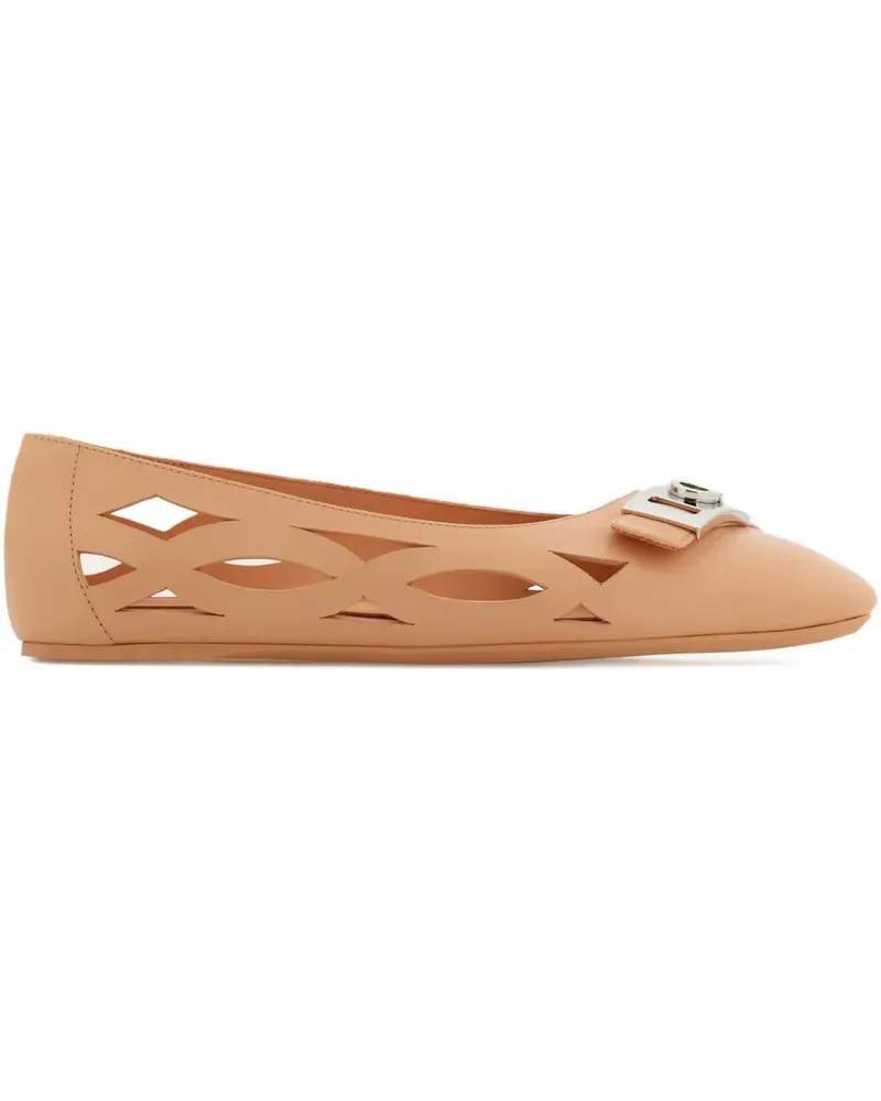 Ferragamo Ballerinas aus Leder - Rosa Rosa