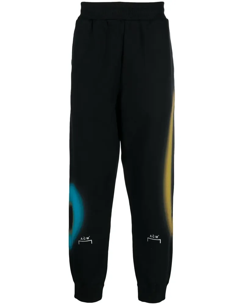 ACW* Jogginghose mit grafischem Print - Schwarz Schwarz