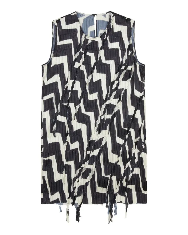 JNBY Minikleid mit Zickzackmuster - Schwarz Schwarz
