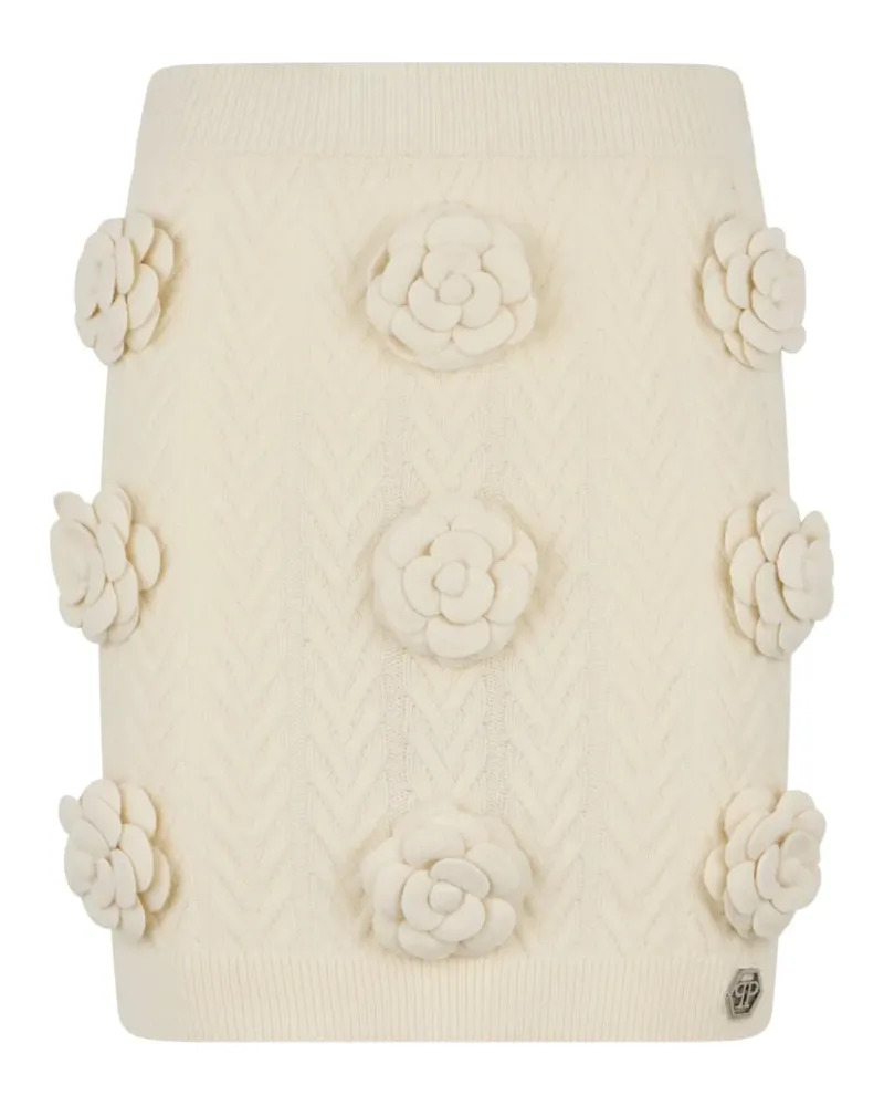 Philipp Plein Gestrickter Minirock - Nude Nude