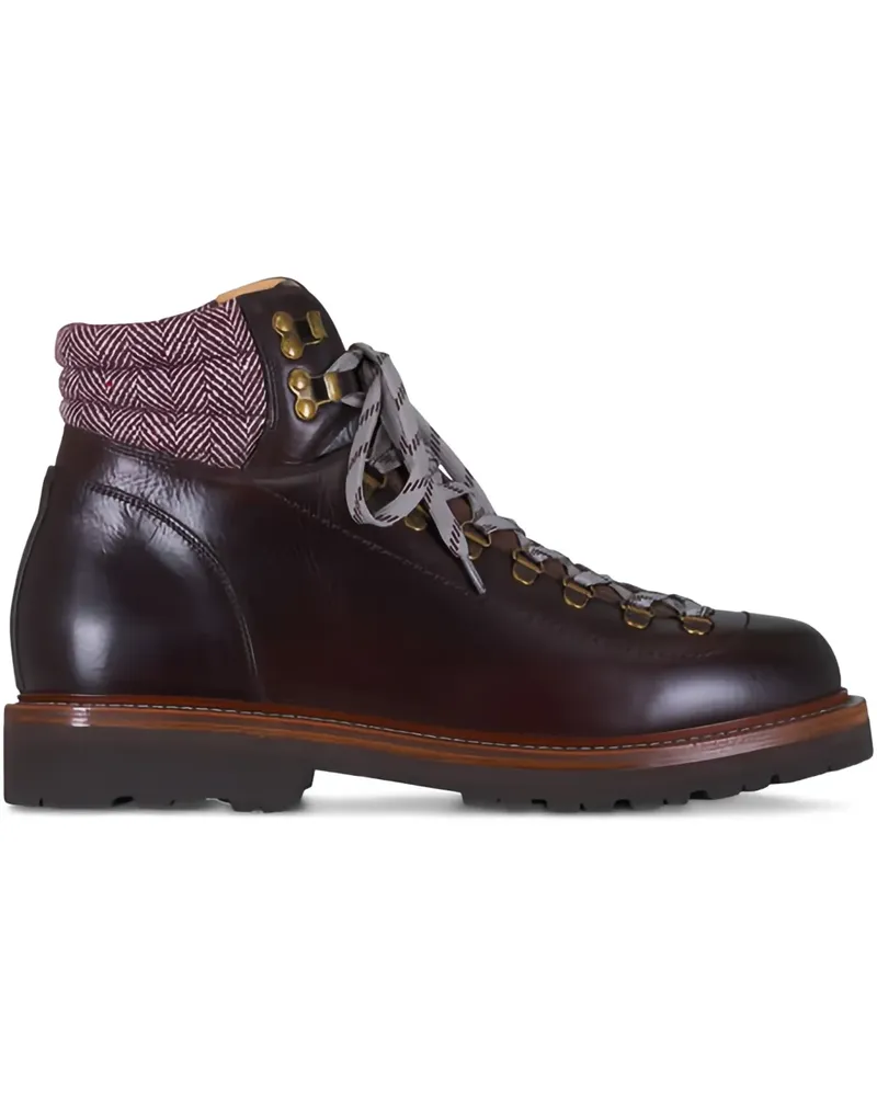 Brunello Cucinelli Hiking-Boots mit Schnürung - Braun Braun