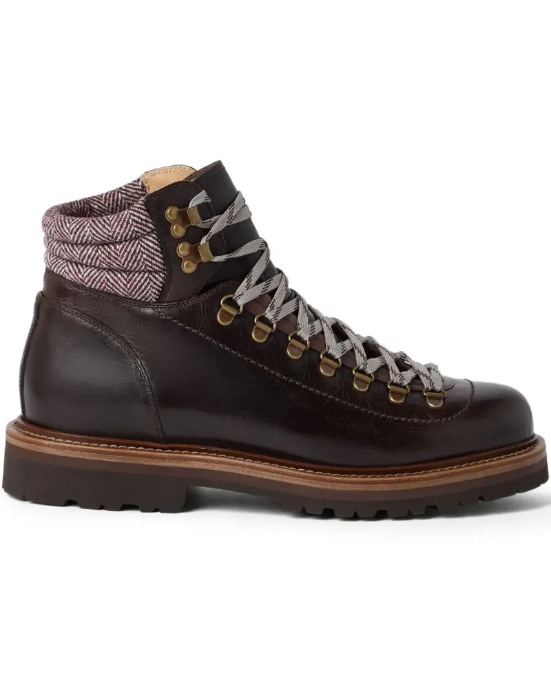 Brunello Cucinelli Hiking-Boots mit Schnürung - Braun Braun