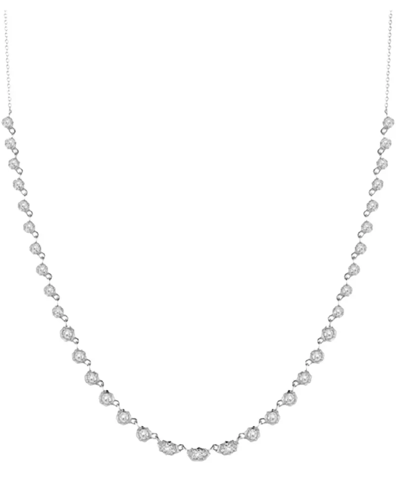 Jade Trau Maverick Halskette mit Diamant - Silber Silber