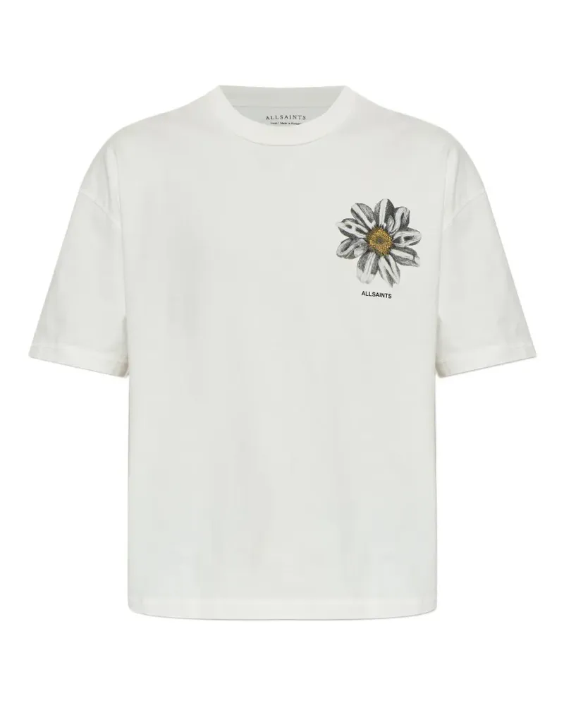 AllSaints T-Shirt mit Blumenprint - Weiß Weiß