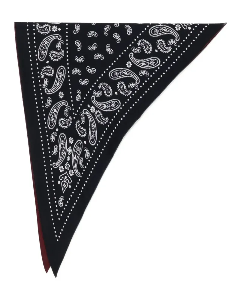 Destin Wollschal mit Paisley-Print - Schwarz Schwarz