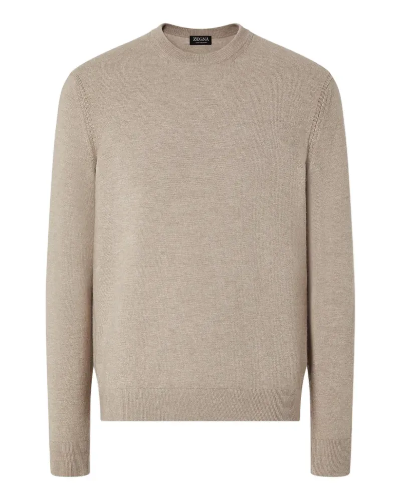 Ermenegildo Zegna Oasi Kaschmir-Rundhalsausschnitt - Nude Nude