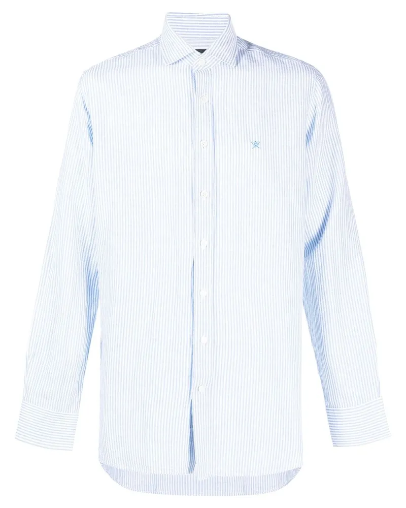 Hackett Hemd mit Bengal-Streifen - Blau Blau