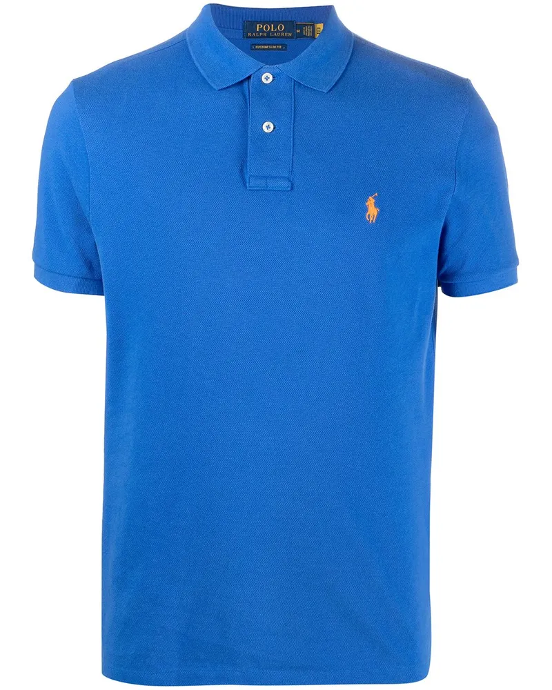 Ralph Lauren Poloshirt mit Polo Pony-Stickerei - Blau Blau