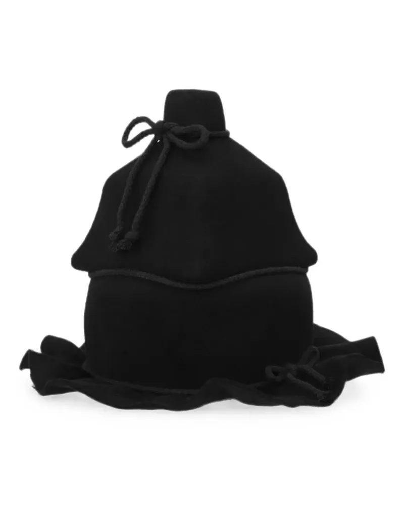 Henrik Vibskov Christo Wrap Mütze - Schwarz Schwarz