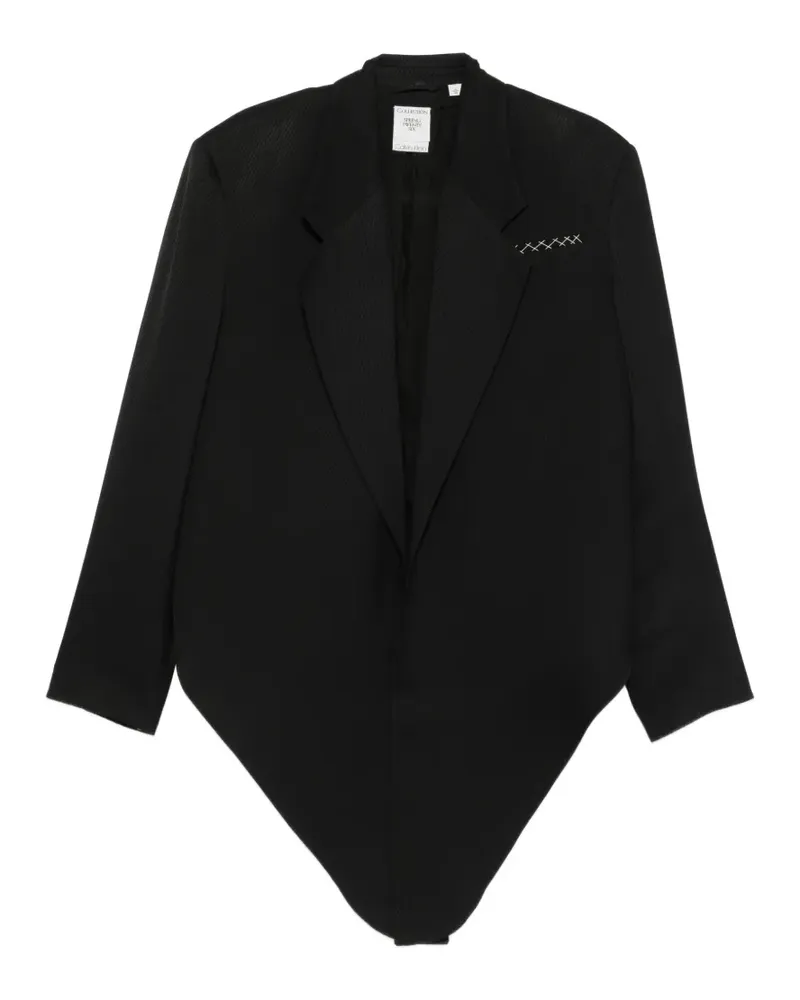 Calvin Klein Petunia asymmetric oversized jacket - Schwarz Schwarz