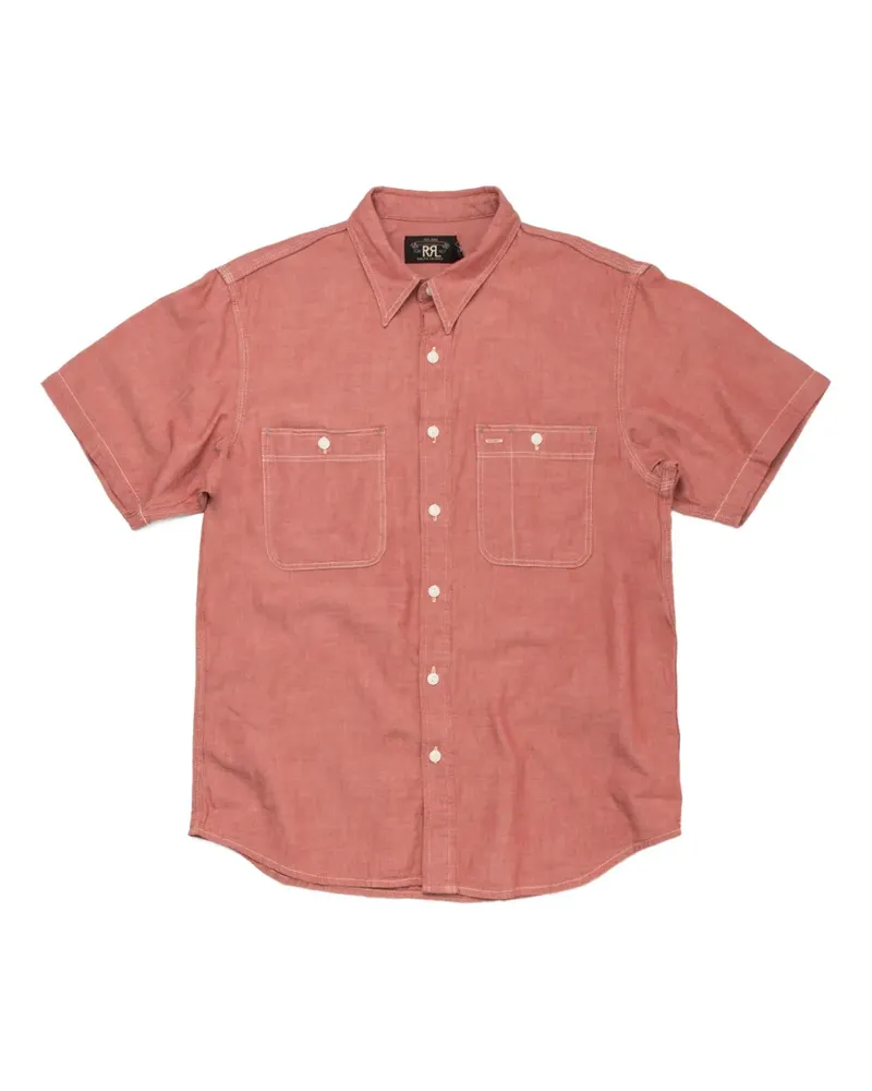 Ralph Lauren Kurzärmeliges Chambray-Hemd - Rot Rot