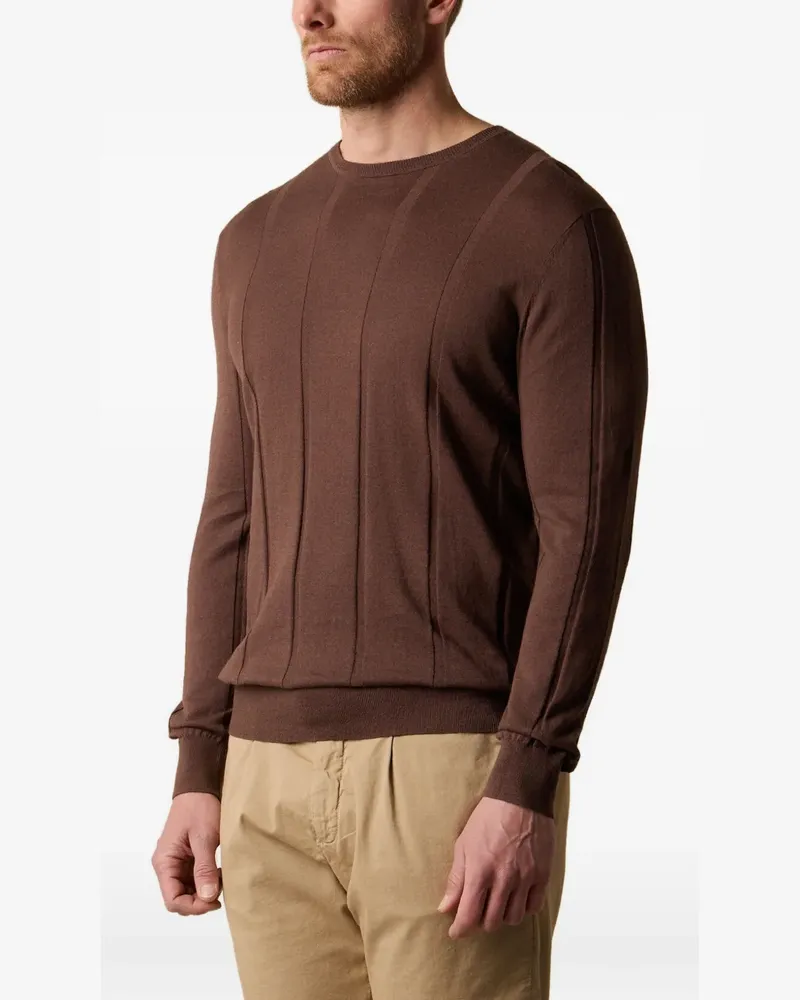 Brooks Brothers Gerippter Pullover - Braun Braun