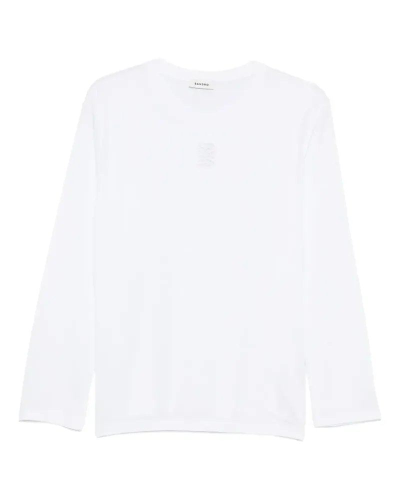 Sandro Klassisches Langarmshirt - Weiß Weiß