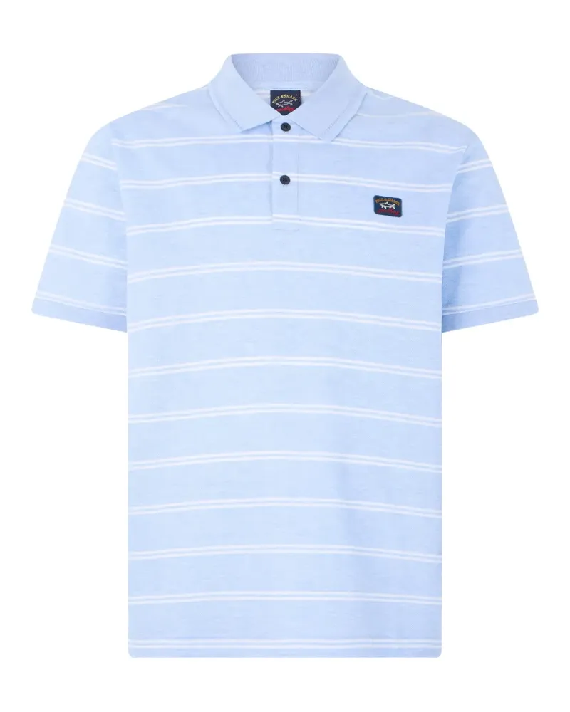 Paul & Shark striped cotton polo shirt - Blau Blau