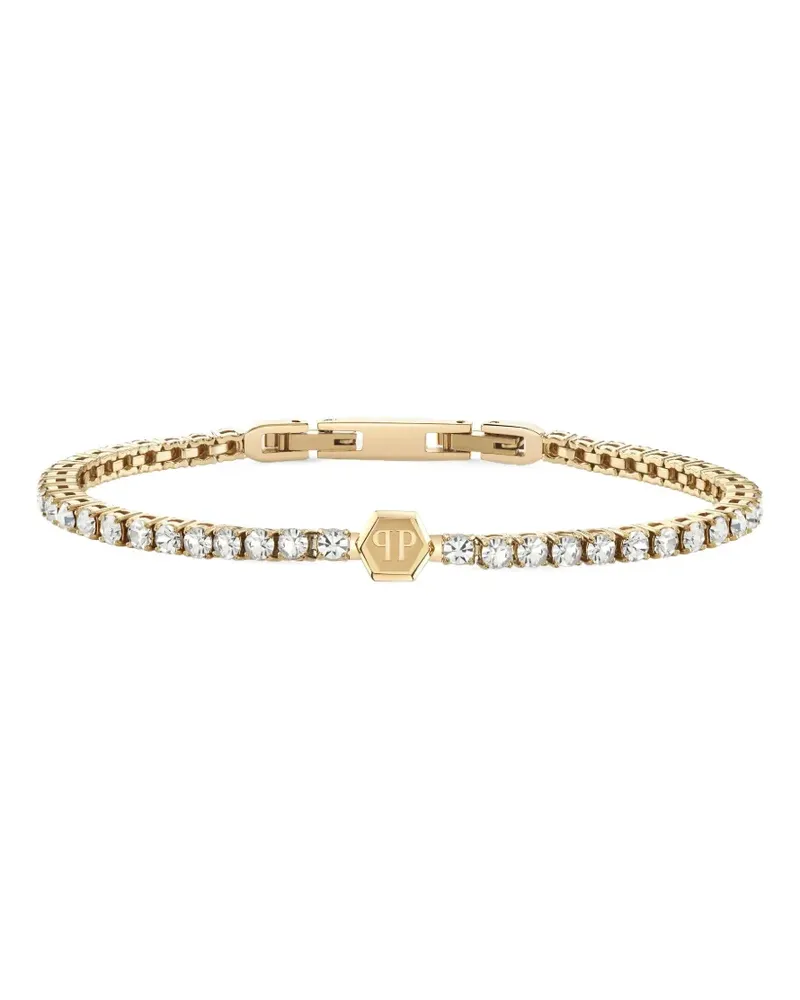 Philipp Plein Armband mit Kristallen - Gold Gold