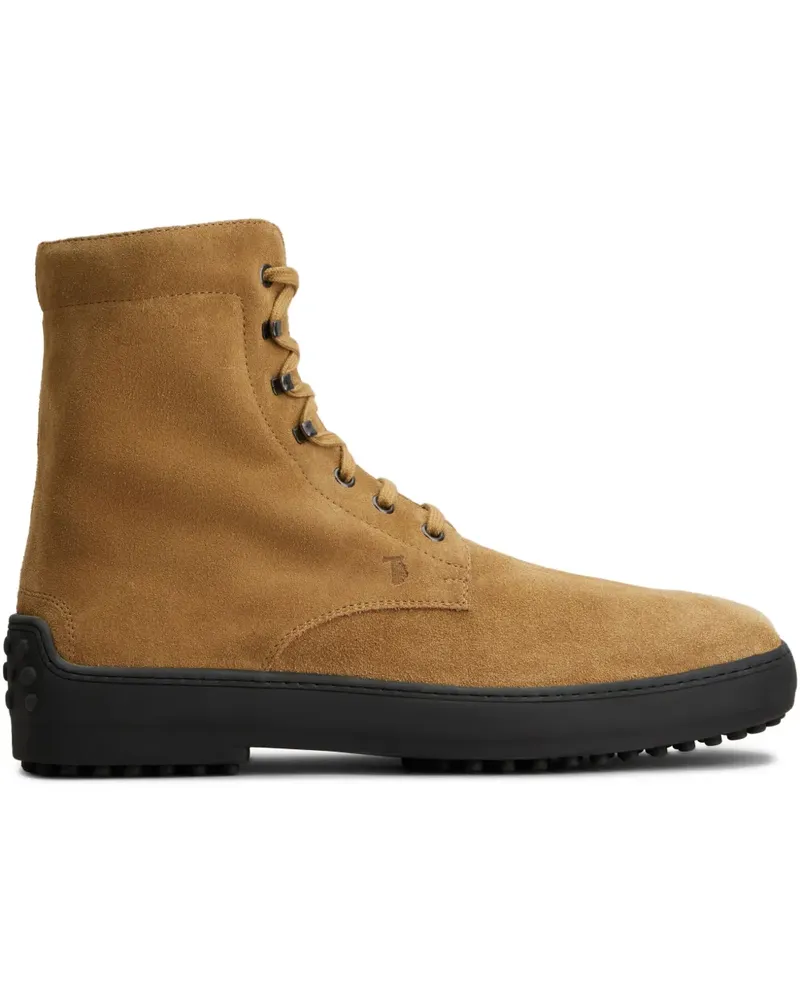 TOD'S Wildlederstiefel im Military-Look - Braun Braun