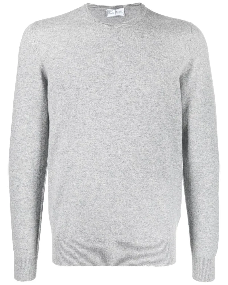 Fedeli Kaschmirpullover mit Rundhalsausschnitt - Grau Grau