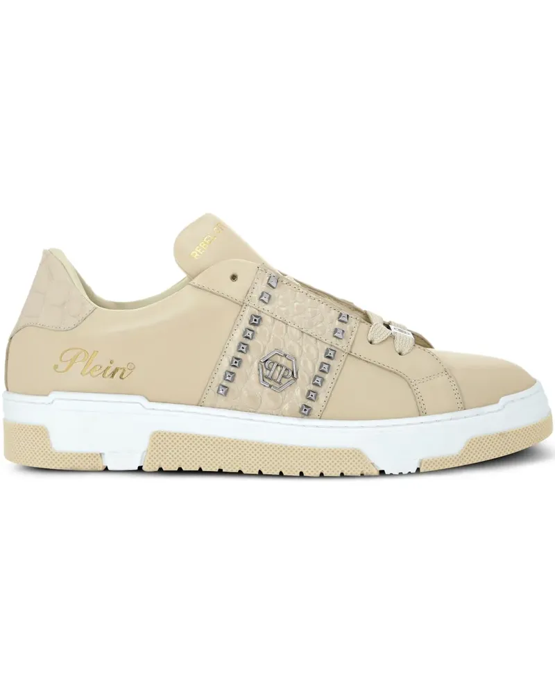 Philipp Plein Sneakers mit Nietenverzierung - Nude Nude